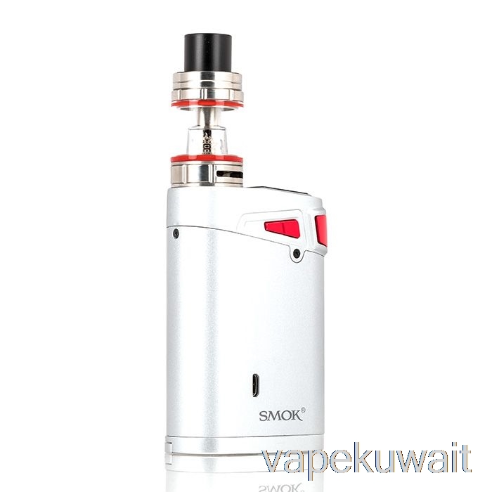 سموك مارشال G320 TC Starter Kit جسم فضي / زر إطلاق أحمر فيب الكويت